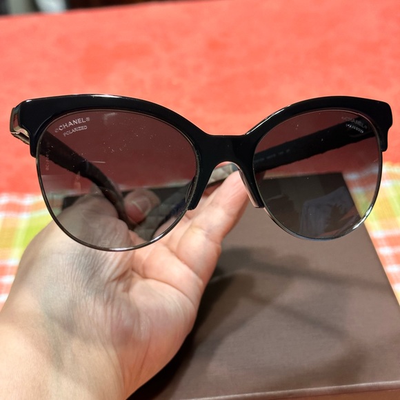 Chanel Denim Quilted Sunglasses Black - Picture 9 of 15